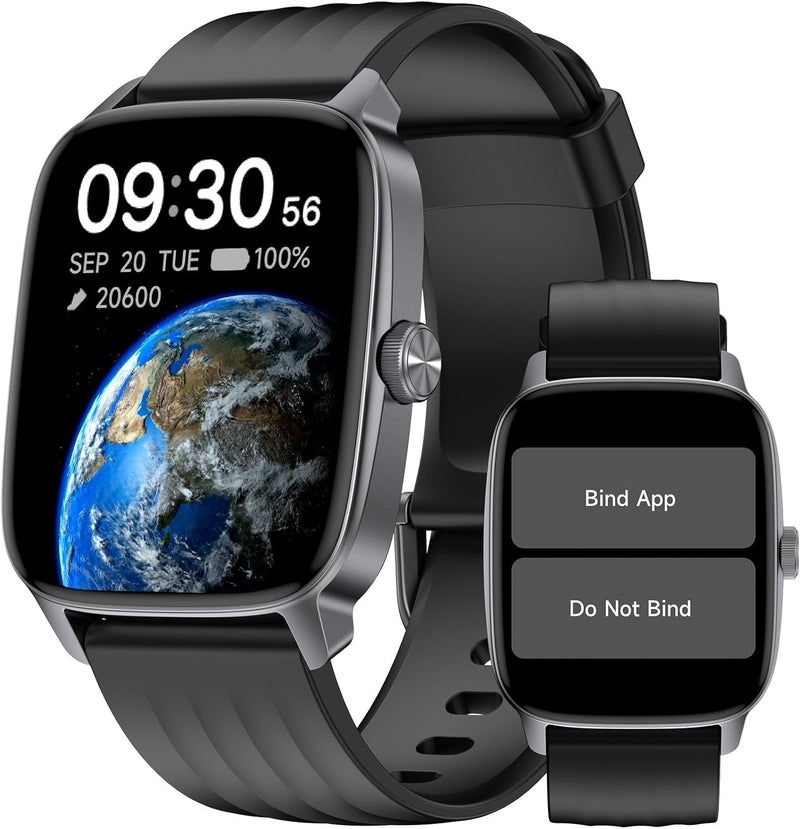DAVIKO Pedometer Watch Senior Friendly No App/Phone Required, Waterproof Fitness Tracker Watch with Step Counter Calories/Sleep Tracker for Walking Running for Men Women - Image 1